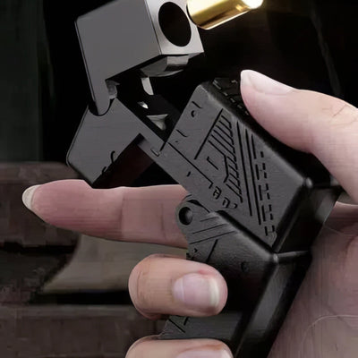 Agent Fire Metal Folding Lighter Soft Bullet Gun