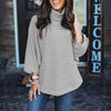 Fall Cowl Neck Striped Top