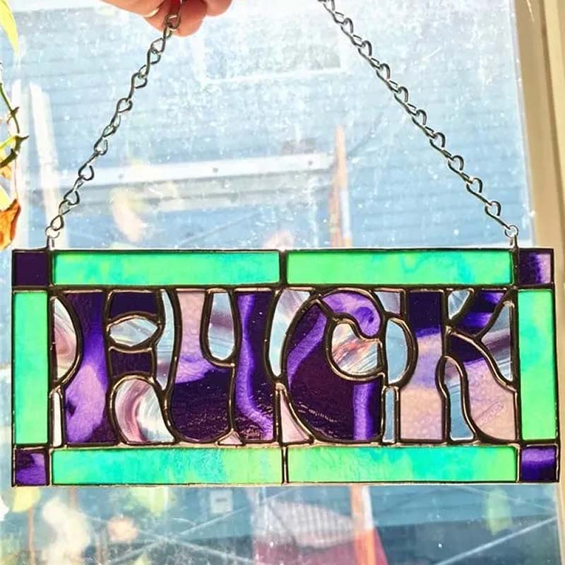 F*ck Suncatcher