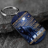 Never Feel That You Are Alone - Wolf Multi Colors Personalized Keychain - A884
