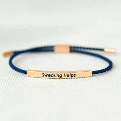 Swearing Helps Tube Bracelet