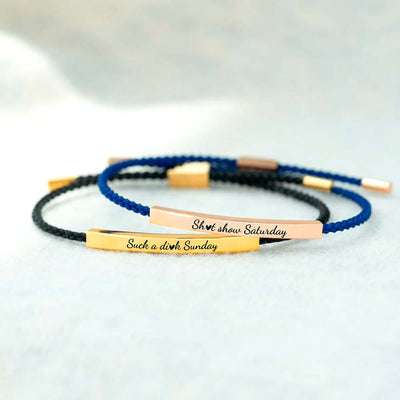 Sarcastic Souls Work Mood Tube Bracelets