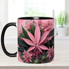 Pink Stoner Chick - Weed Accent Mug