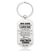 Dad To Son - Never Forget How Much I Love You - Inspirational Keychain - A910