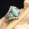 Turquoise Creative 3 Piece Ring