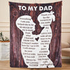 To My Dad - From Daughter - B297 - Premium Blanket