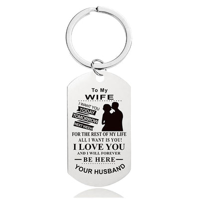 I Love You And I Will Forever Be Here - Inspirational Keychain - A913