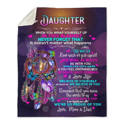 To My Daughter - From Mom & Dad - A651 - Premium Blanket