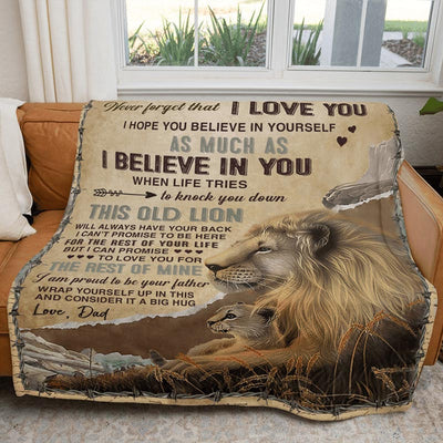 I Believe In You - A933 - Lion Premium Blanket