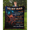 To My Dad - From Daughter - Dragon A313 - Premium Blanket