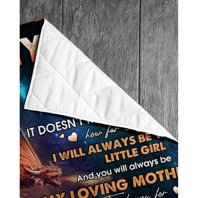 To My Mom - From Daughter - Dragon A313 - Premium Blanket