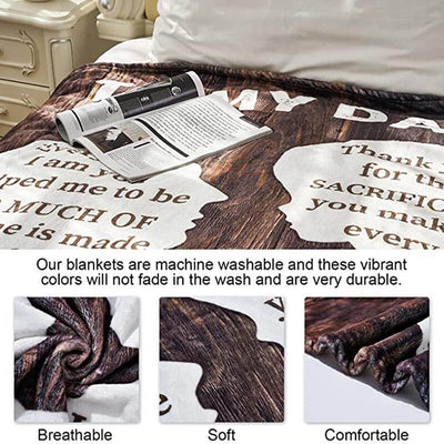 To My Dad - From Daughter - B297 - Premium Blanket