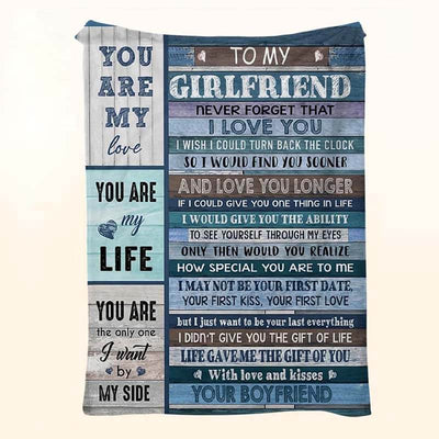 To My Girlfriend - From Boyfriend - A613 - Premium Blanket