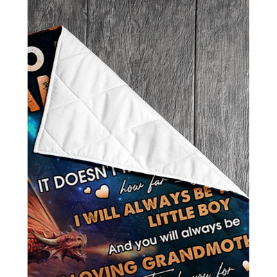 To My Grandma  - From Grandson - Dragon A313 - Premium Blanket