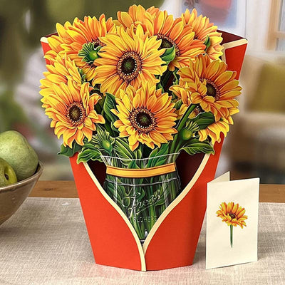 Pop Up Flower Bouquet Greeting Card