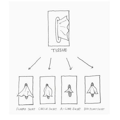 Flying Skirt Tissue Box