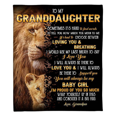 To My Granddaughter - From Grandpa - A322 - Premium Blanket