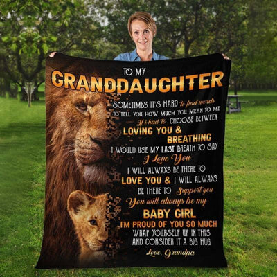 To My Granddaughter - From Grandpa - A322 - Premium Blanket