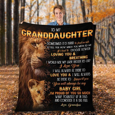 To My Granddaughter - From Grandpa - A322 - Premium Blanket