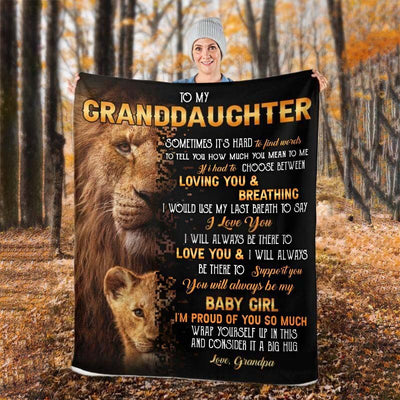 To My Granddaughter - From Grandpa - A322 - Premium Blanket