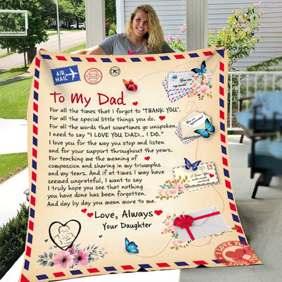 To My Dad - From Daughter  - A721 - Premium Blanket