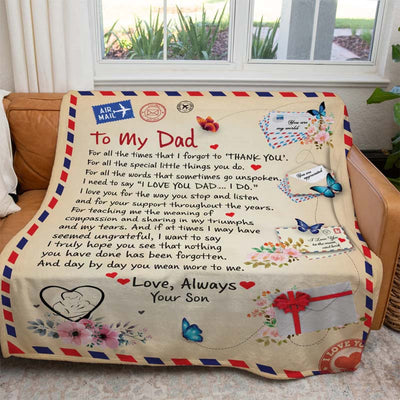 To My Dad - From Son  - A721 - Premium Blanket