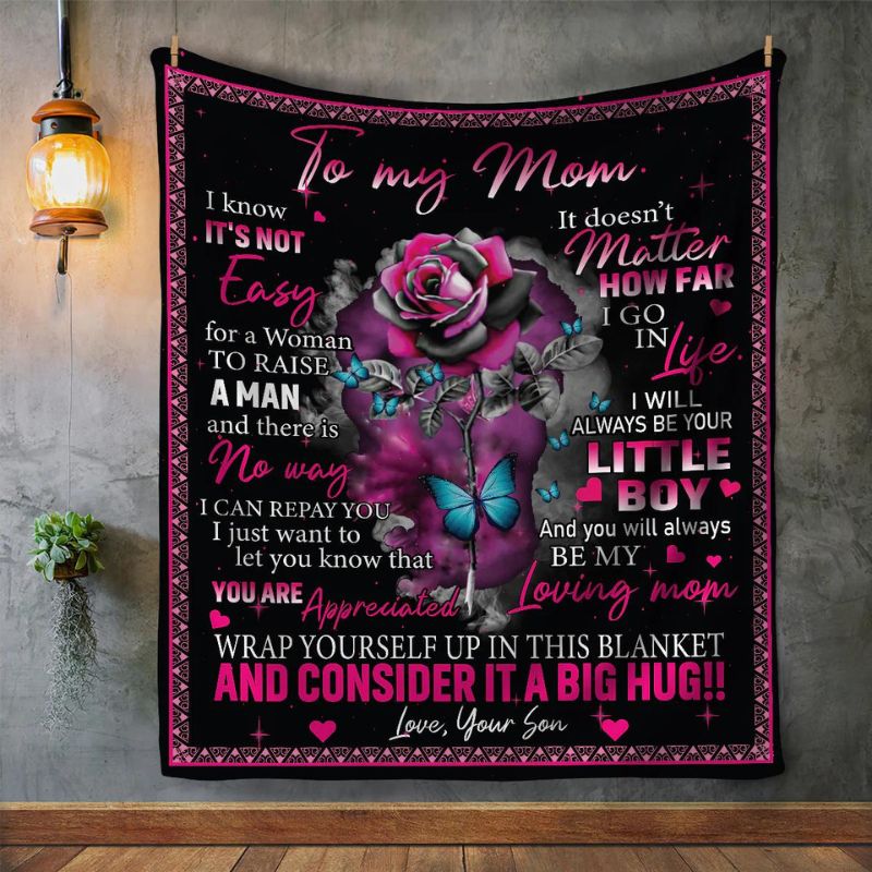 To My Mom - From Son  - A723 - Premium Blanket