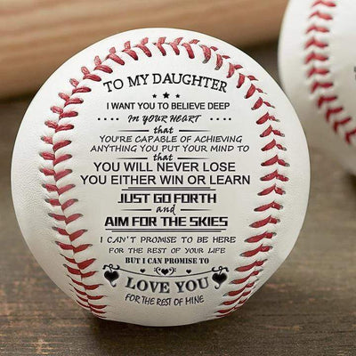 To My Daughter - You Will Never Lose - Baseball