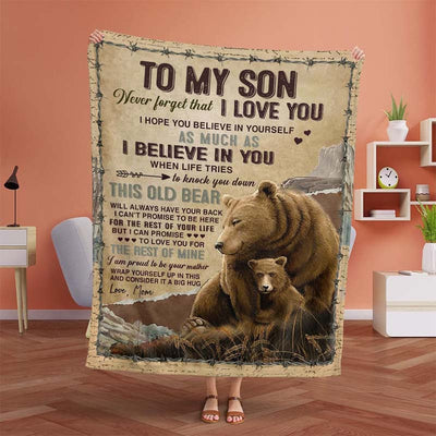 To My Son - From Mom - A932 - Premium Blanket