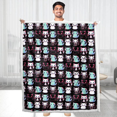 Halloween Cats - B185 - Premium Blanket