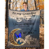 To My Grandpa - From Grandddaughter - Butterfly A314 - Premium Blanket