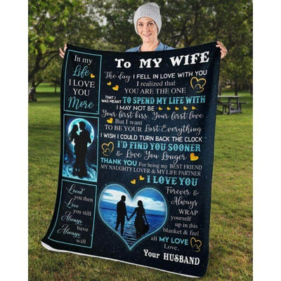 To My Wife - From Husband - A356 - Premium Blanket