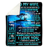 To My Wife - From Husband - A334 - Premium Blanket