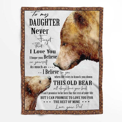 To My Daughter - From Dad - A934 - Premium Blanket