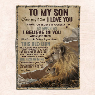 I Believe In You - A933 - Lion Premium Blanket