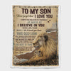 To My Son - From Dad - A933 - Premium Blanket
