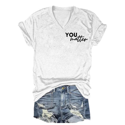 You Are Amazing Beautiful And Enough V-Neck T-shirt