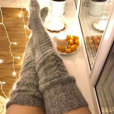 Elegant Hand-knitted Warm Socks