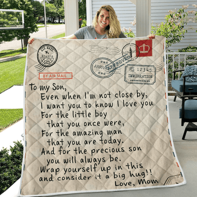 To My Son - From Mom - I Want You To Know G005 - Premium Quilt