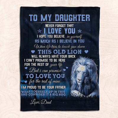 To My Daughter - From Dad - I'm Proud To Be Your Father F008 - Premium Blanket