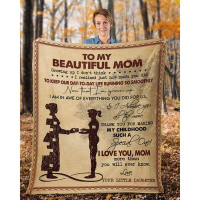 To My Mom - From Daughter  - A367 - Premium Blanket