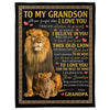 To My Grandson - From Grandpa - A387- Premium Blanket