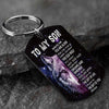 Mom To Son - Life Gave Me The Gift Of You - Wolf Multi Colors Personalized Keychain - A885
