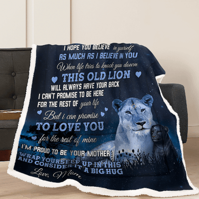 To My Daughter - From Mom - Lion A333 - Premium Blanket