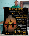 To My Wife - Husband A291 - Premium Blanket
