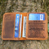 To My Son From Mom - Leather Bifold Wallet