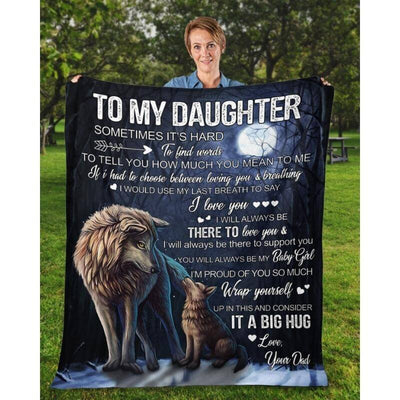 To My Daughter - From Dad - A323 - Premium Blanket