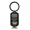 Dad To Son - Never Forget How Much I Love You - Inspirational Keychain - A910