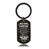 Mom To Son - Never Forget How Much I Love You - Inspirational Keychain - A910