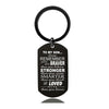 Always Remember You Are Braver Than You Believe - Inspirational Keychain - A896